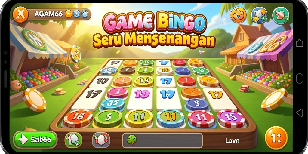 Screenshot menunjukkan gameplay Bingo yang seru dan interaktif.
