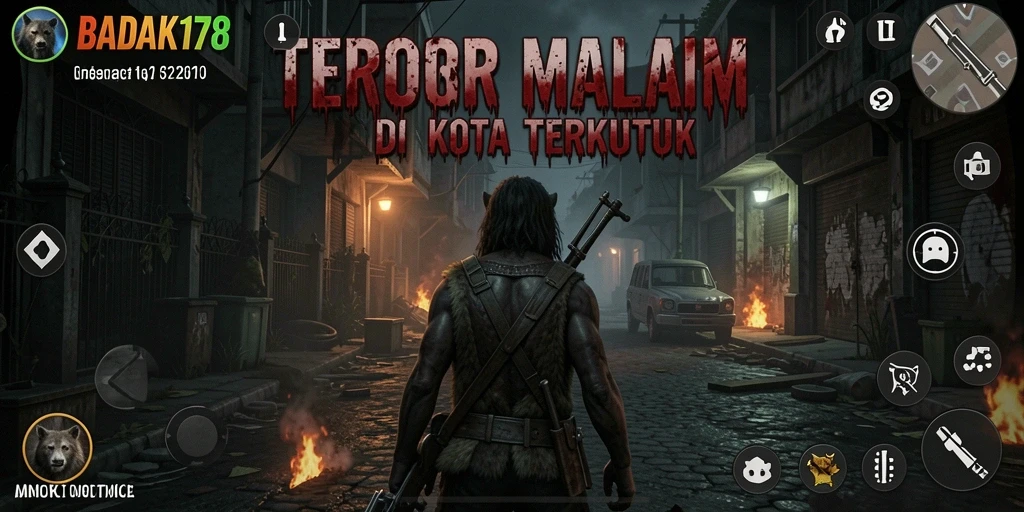 Gameplay seram saat melawan makhluk kegelapan di BADAK178.