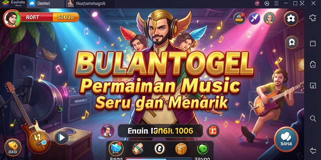 Tampilan gameplay seru di <strong>BULANTOGEL</strong> saat menyanyikan lagu favorit.
