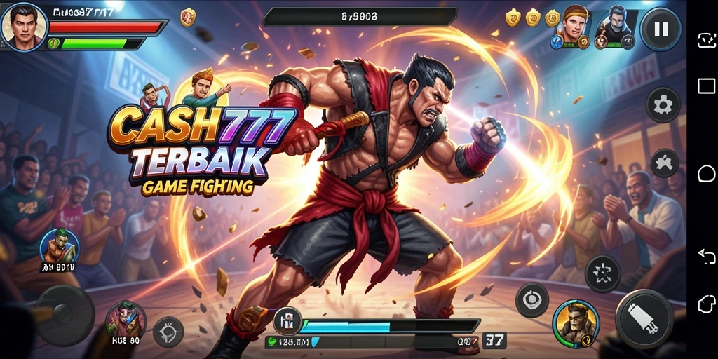 Tangkapan layar menunjukkan pertarungan seru dalam game CASH777.