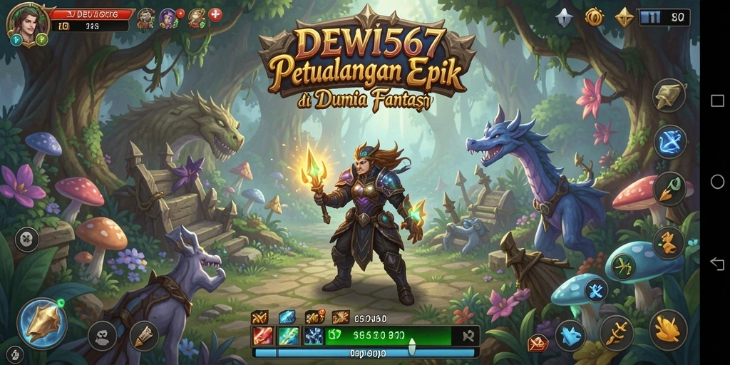 Tampilan gameplay epik DEWI567 yang menarik dan interaktif.