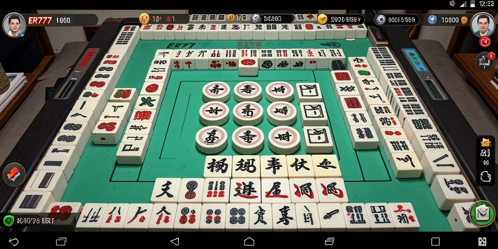 Tampilan permainan Mahjong yang memikat dan seru di ER777.