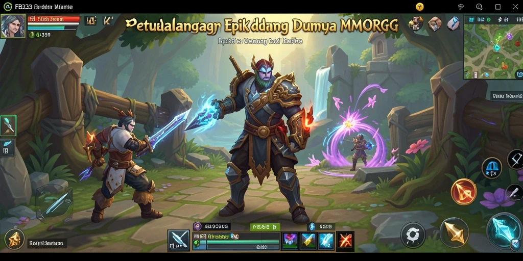 Gameplay epik dari game MMORPG FB333 yang menampilkan pertarungan seru.