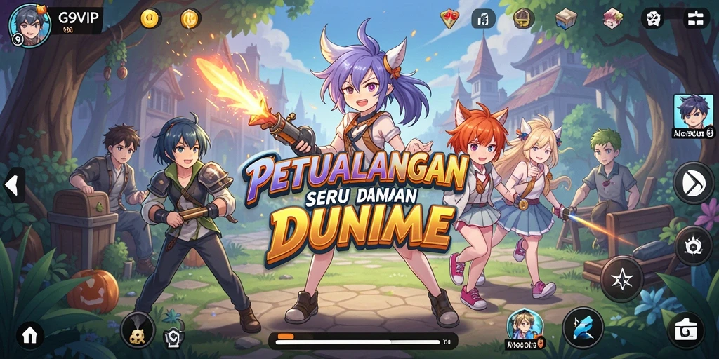 Tampilan menarik dari gameplay anime G9VIP yang memukau.