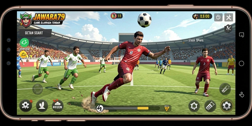 Tampilan gameplay JAWARA79 yang mendebarkan saat beraksi.
