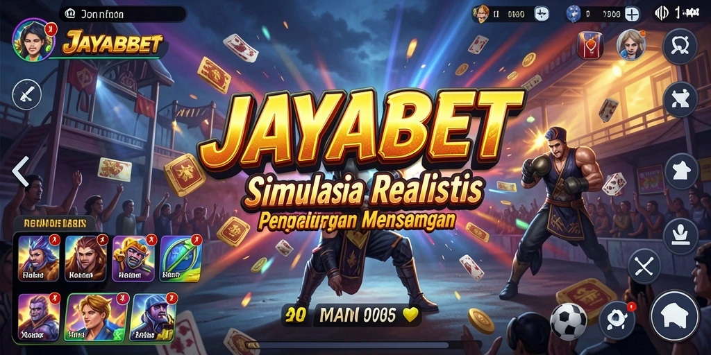 Tampilan gameplay JAYABET yang menampilkan dunia simulasi yang menarik.