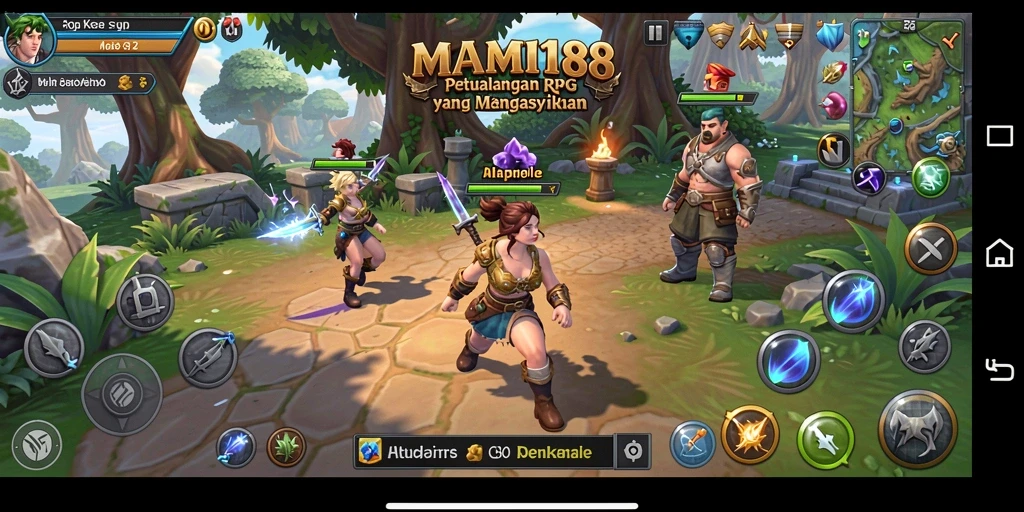 Screenshot gameplay MAMI188 menampilkan aksi RPG yang seru.