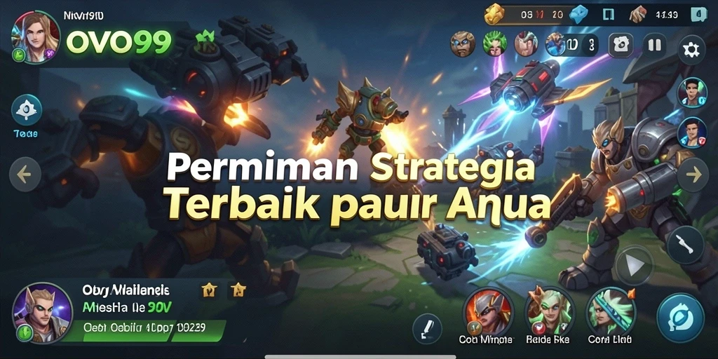Tangkapan layar OVO99 menampilkan aksi strategi mendebarkan dalam gameplay.