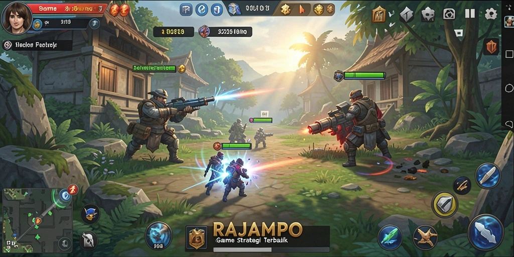 Tampilan gameplay RAJAMPO yang menarik dan penuh strategi.