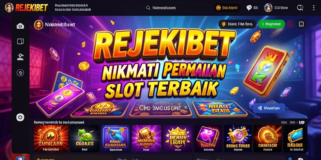 Tampilan gameplay seru dalam aplikasi REJEKIBET yang menampilkan slot.