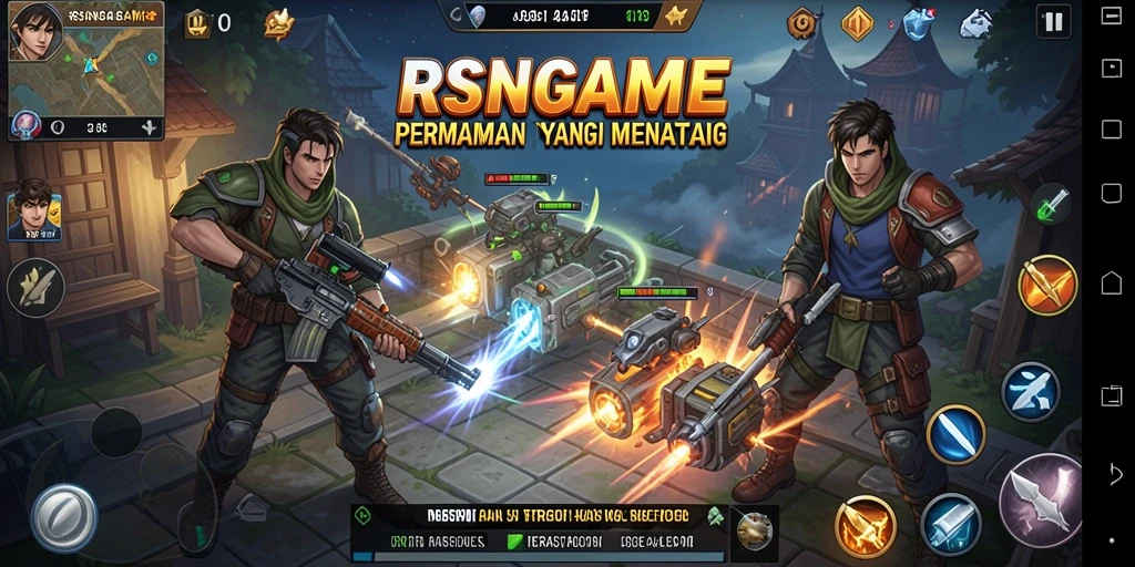 Tampilan gameplay RSNGAME yang seru dan mendebarkan.