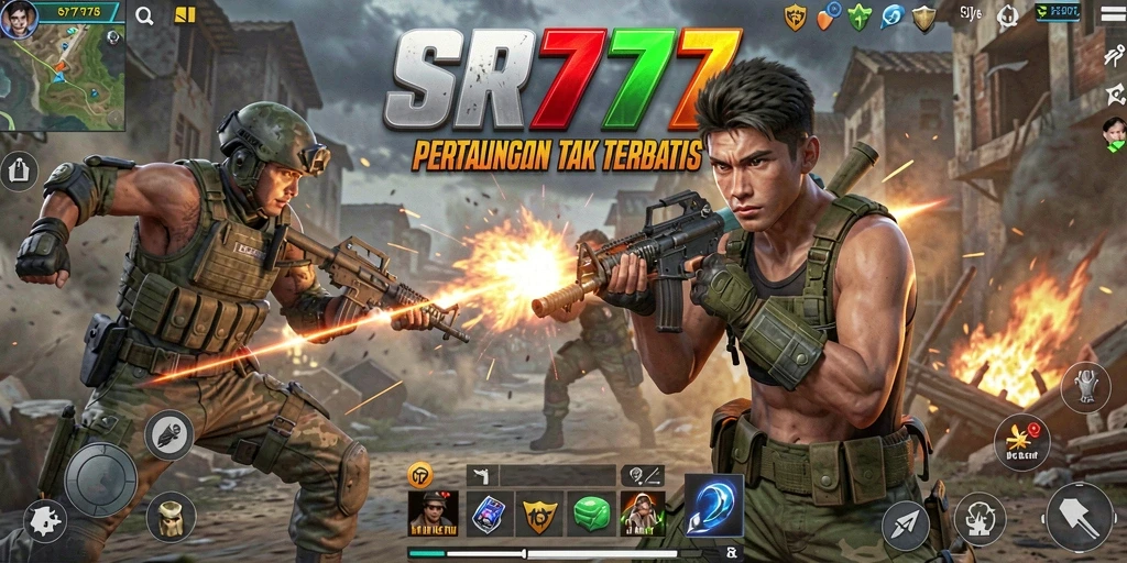Gameplay SR777 menampilkan pertarungan intens dan aksi mendebarkan.