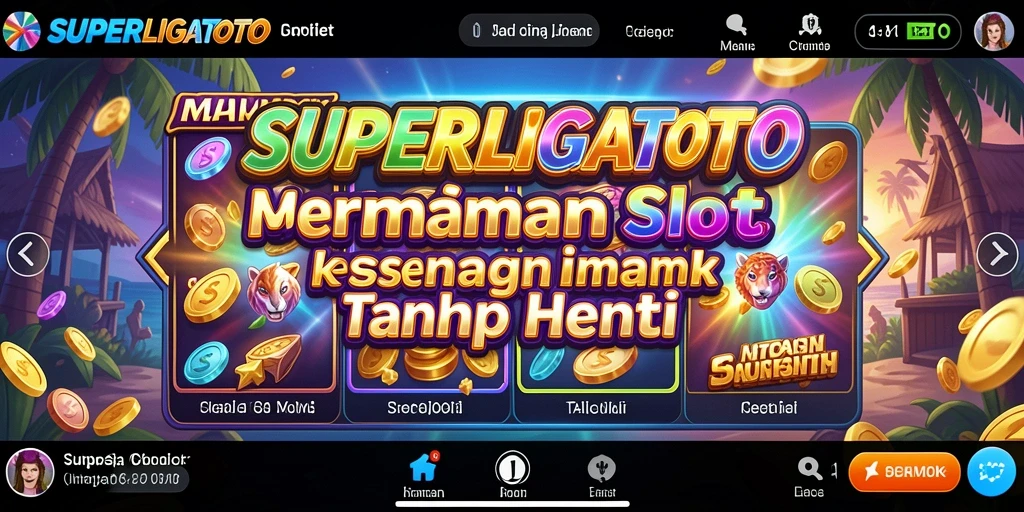 Gameplay seru dan menarik di <strong>SUPERLIGATOTO</strong> dengan beragam pilihan slot.