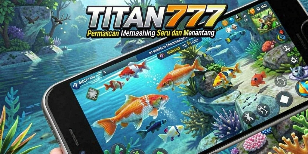 Tampilan gameplay TITAN777 yang menakjubkan dengan suasana memancing yang realistis.