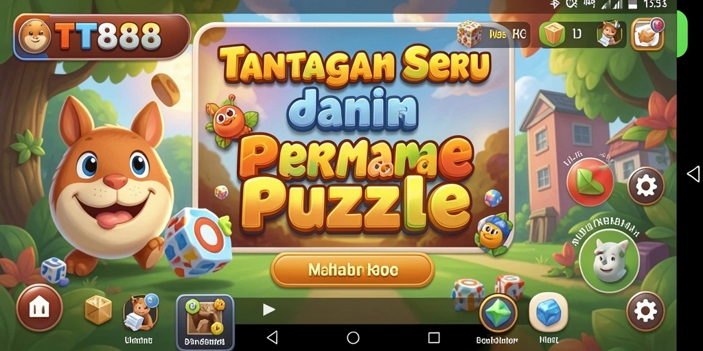 Tangkapan layar utama TTT888 menunjukkan gameplay Puzzle yang memikat dan menantang.