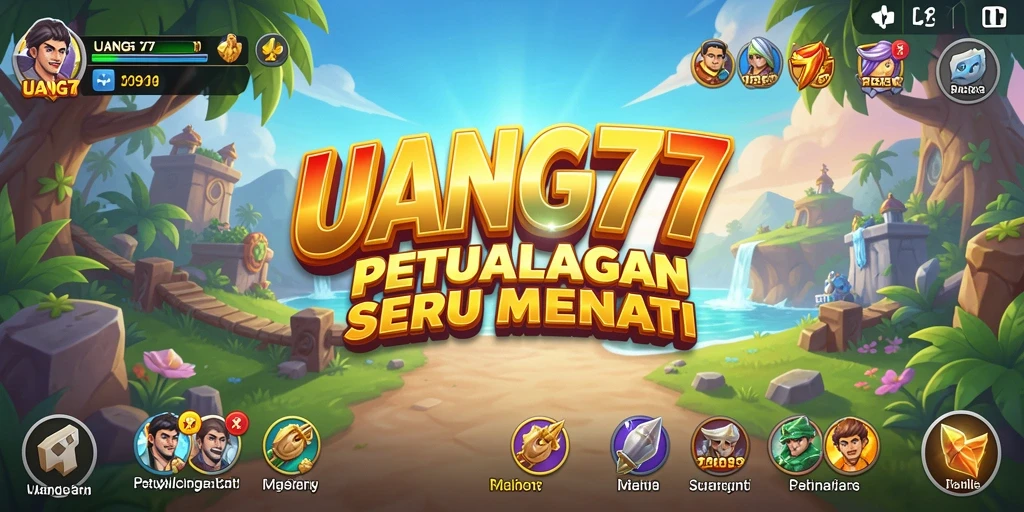 Tampilan gameplay UANG77 yang menampilkan petualangan seru dan grafis menawan.