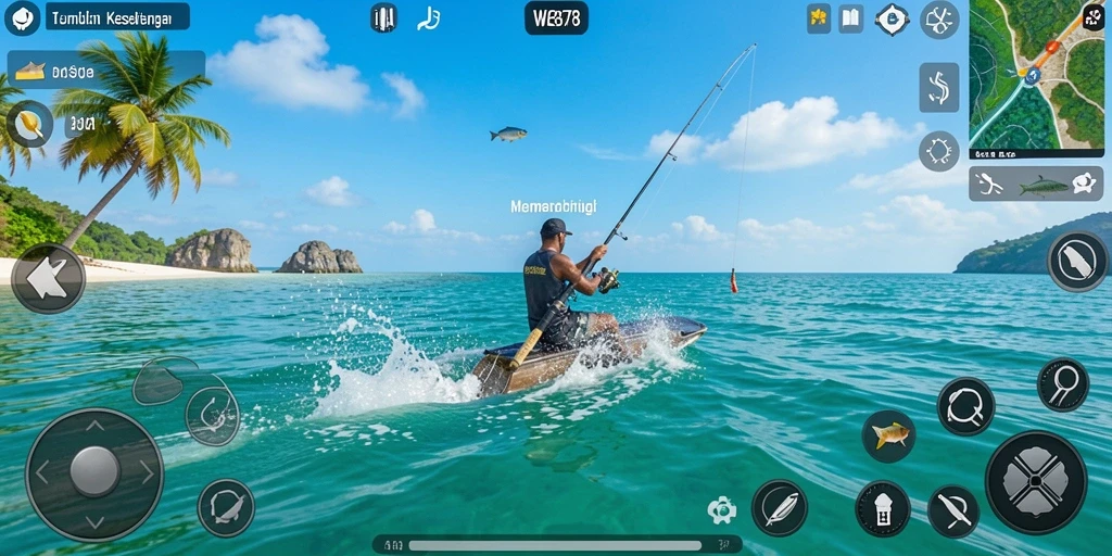 Tangkapan terbaik dalam permainan memancing yang mendebarkan.