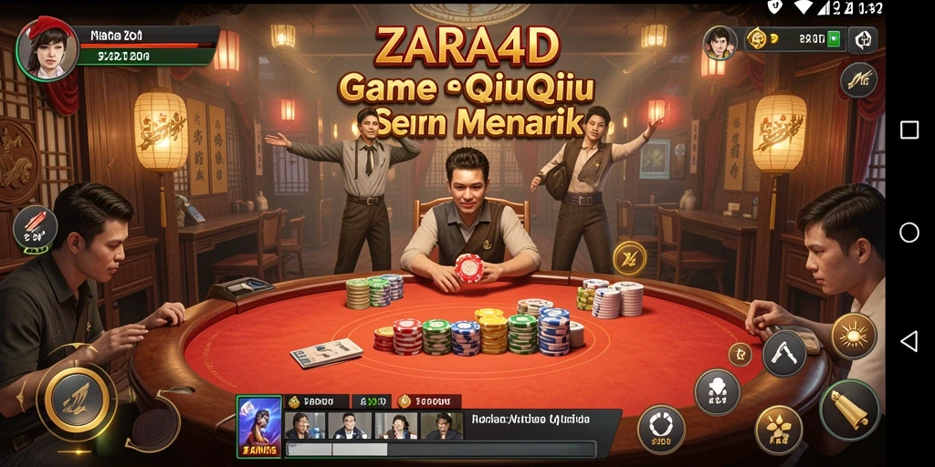 Screenshot gameplay QiuQiu ZARA4D yang menantang.
