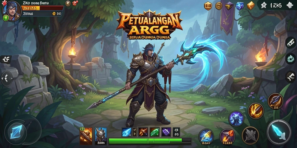 Screenshot ZK6 menampilkan aksi pertarungan seru di dunia ARPG.