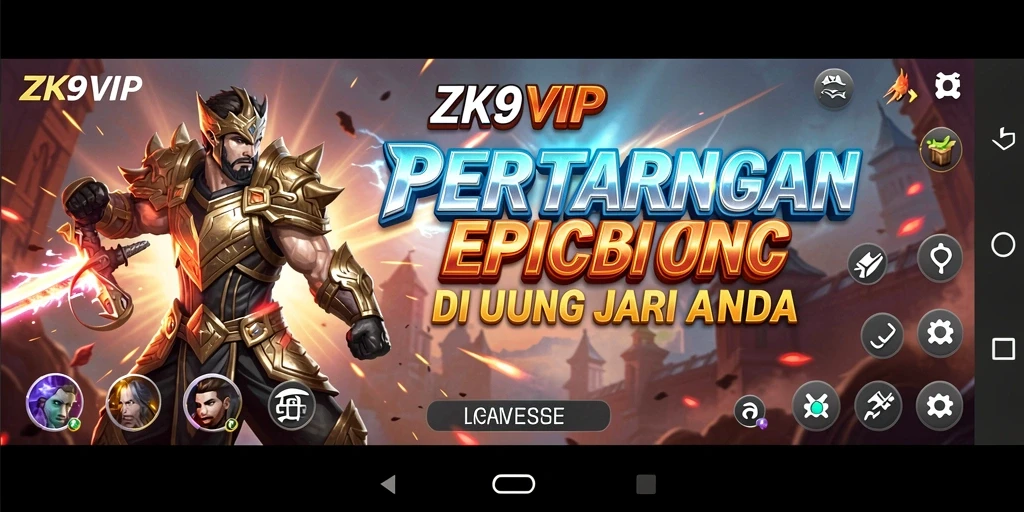 Tampilan gameplay ZK9VIP dengan pertarungan yang seru dan dinamis.